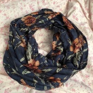 Lucky Brand Floral Infinity Scarf NWOT